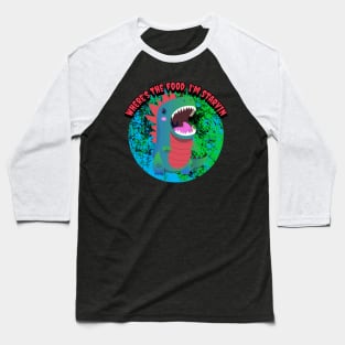 Where's The Food, I'm Starvin Graphic Baseball T-Shirt